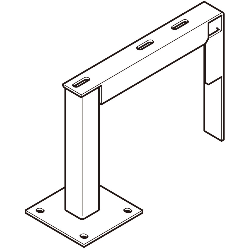 Z-EGYK5023L 床面固定立上りケーブルラック用耐震架台(壁面接近用