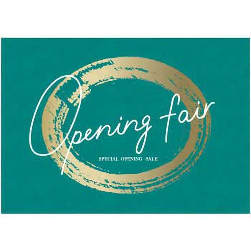 C-1-u-00006 リングパステルカラー OPEN FAIR(緑) ポップ・ポスター おしゃれEXPO サイズB0  C-1-u-00006 6,088円