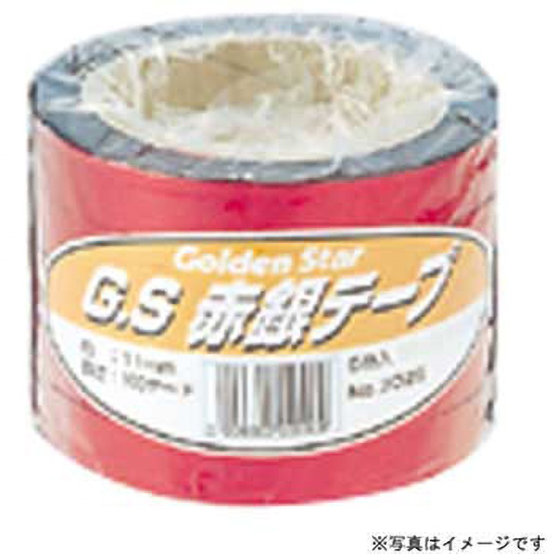 iKON  金テープ 7025 赤銀テープ 1パック(5個) ゴールデンスター 【通販モノタロウ】