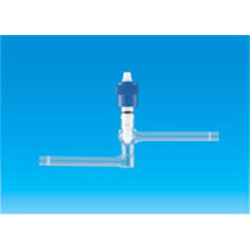 2224-01-7 高真空グリースレスバルブ TGK(東京硝子器械) Y型ストレートタイプ   2224-01-7