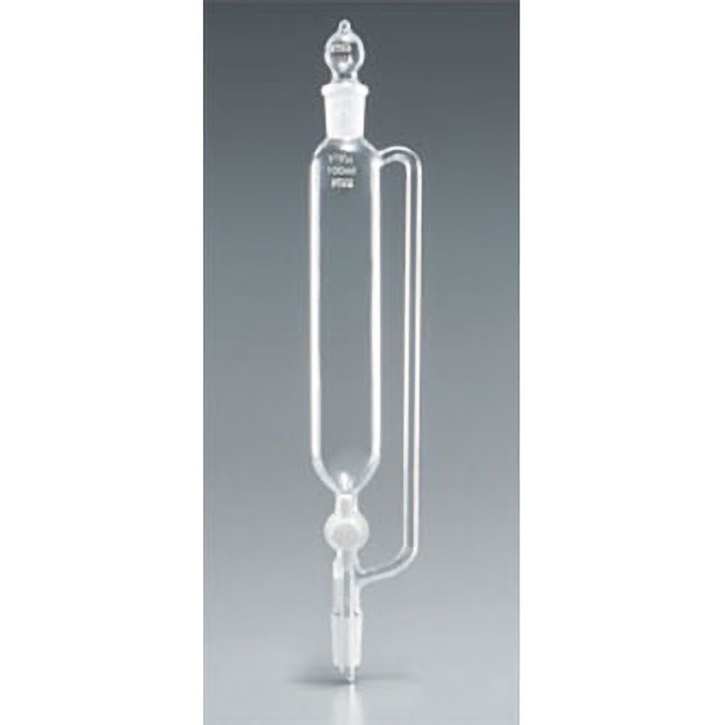 共通円筒分液ロートTFコック球栓 TGK(東京硝子器械) 容量50mL