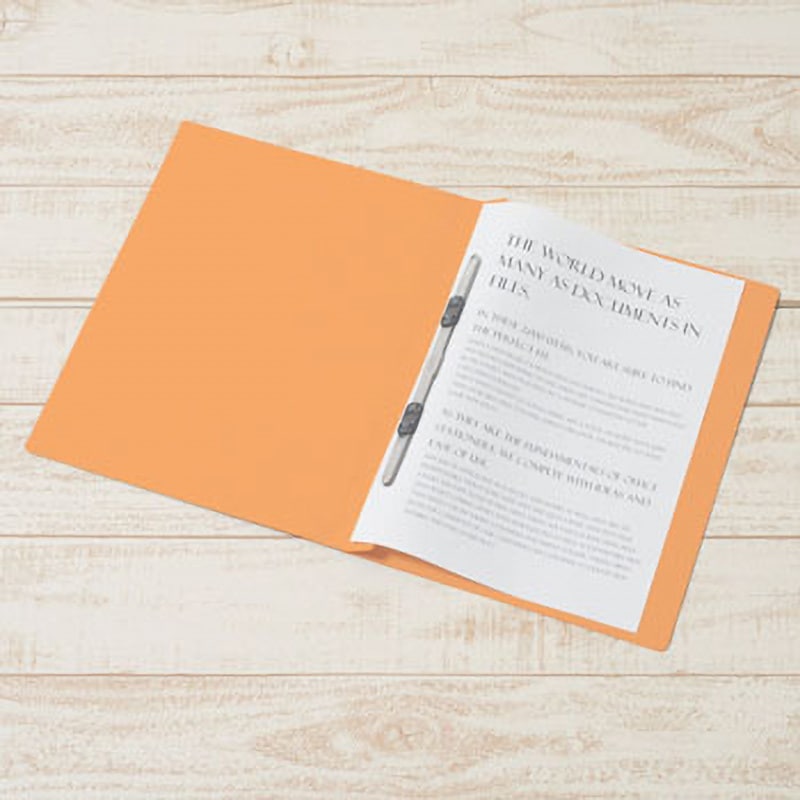 No.121P(98290) PPフラットファイル PLUS(プラス)[文具] 2穴 オレンジ