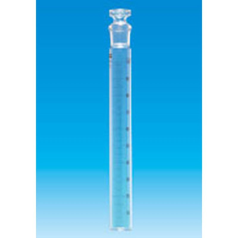 メモリ1mL 共通共栓透明摺比色管 ステン目盛 TGK(東京硝子器械) 100mL 栓共通24/25