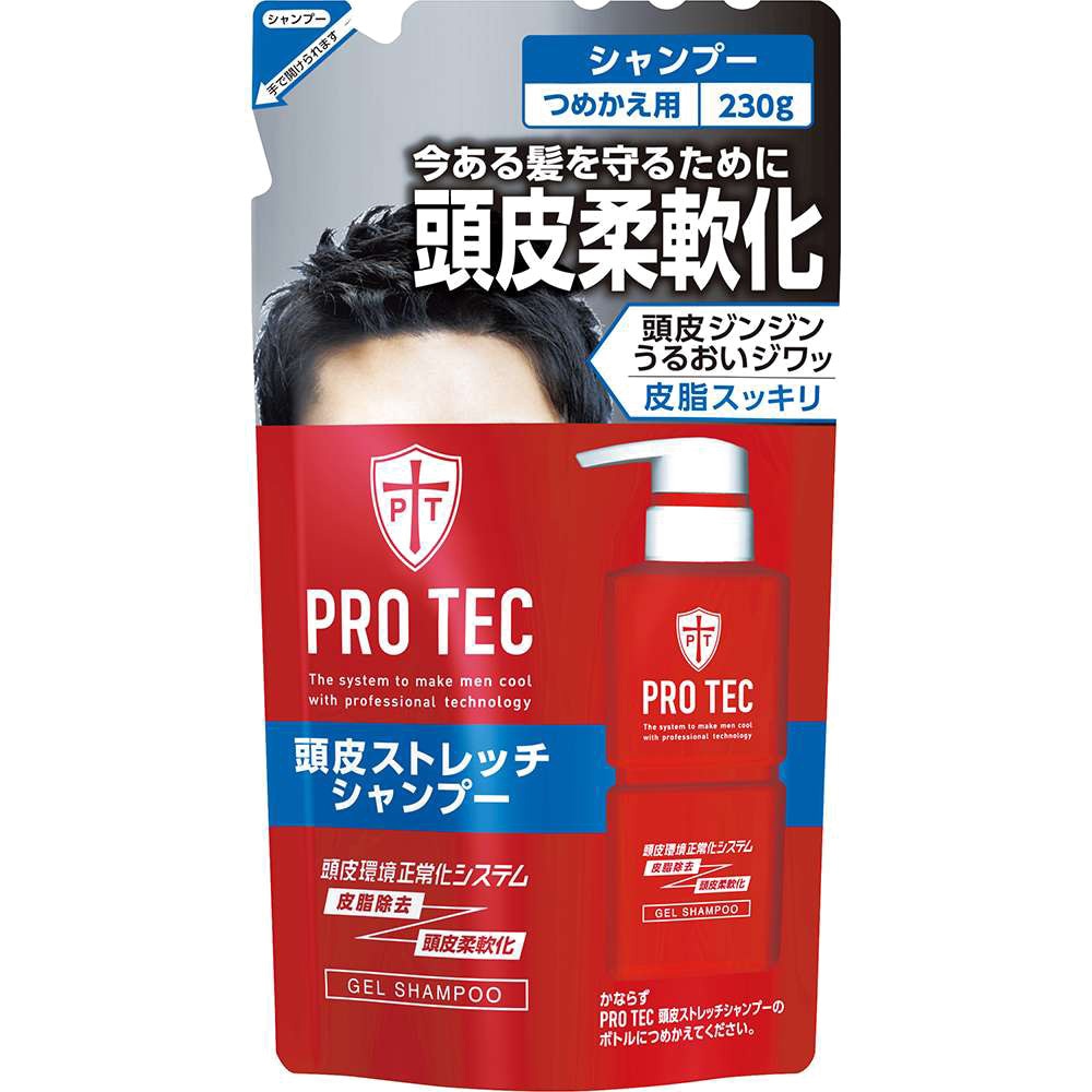 PRO TEC 頭皮ストレッチシャンプー 1個(230g) LION(ライオン
