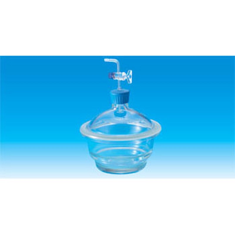 4201603 ねじ口デシケーター上口 中板なし TGK(東京硝子器械) コック・PP穴あきキャップ付き 直径(中板)150mm 1台 28,050円