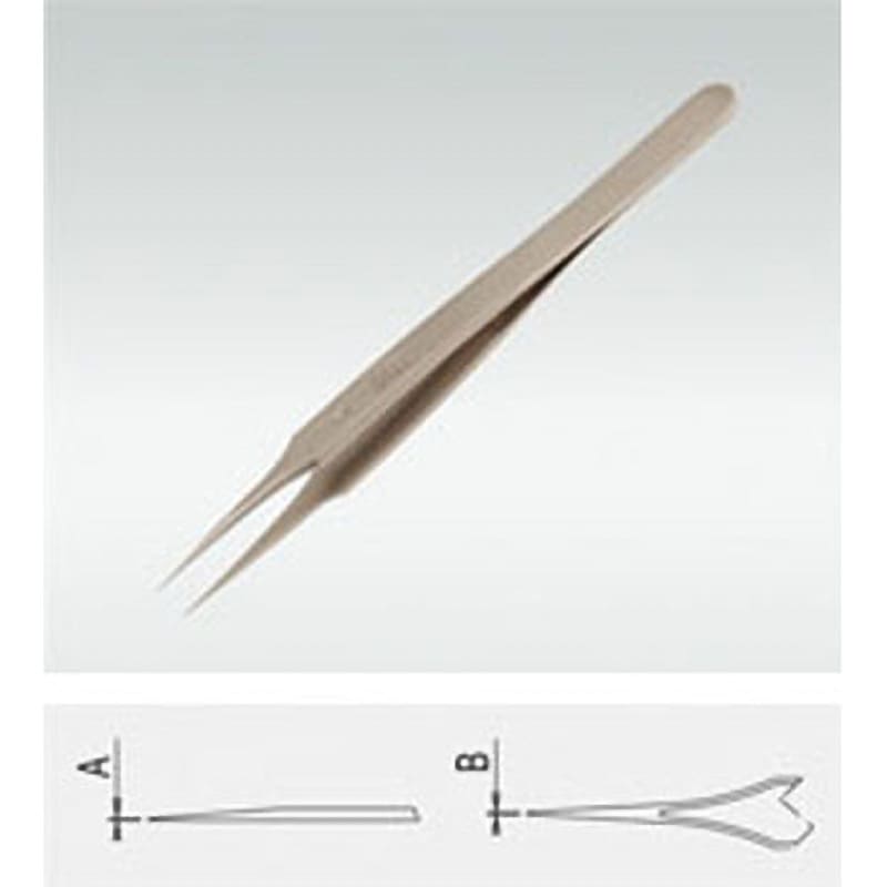 DU-4 DUMOSTAR 超精密ピンセット TGK(東京硝子器械) 先端にテーパーをつけたタイプ DUMOSTAR製 全長110mm