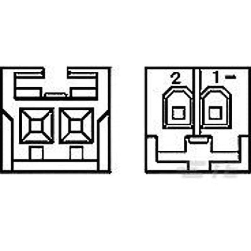 172486-3 EIシリーズ リセプタクル コネクタ TE Connectivity Japan(旧:TYCOELECTRONICS(タイコエレクトロニクス)) 標準回路 自然色 極数3 リセプタクル ハウジング  1パック(1000個) 172486-3