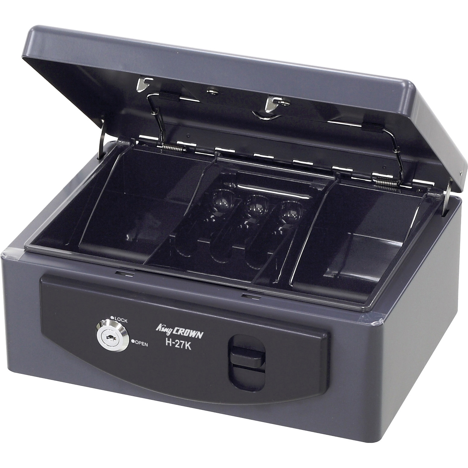 H-27K 手提げ金庫 キングクラウン 収納サイズA5 H-27K - 【通販