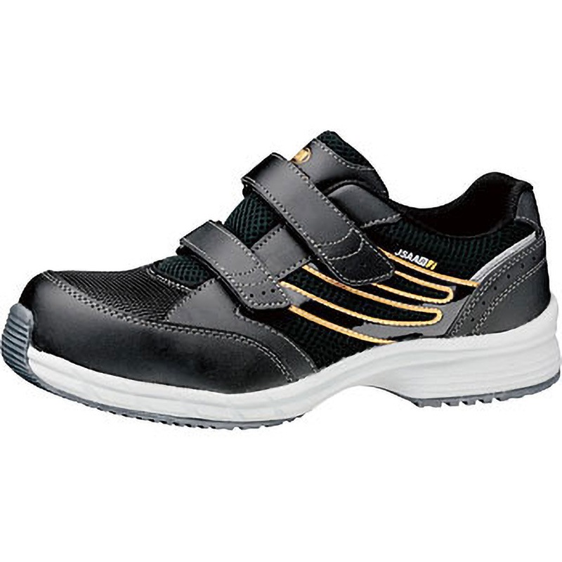 SLS-705S-BK-30.0 耐滑・先芯入りスニーカー SLS-705静電 ミドリ安全 セーフティーシューズ マジックタイプ ワイド樹脂製先芯 静電ブラック色 サイズ30cm 6,598円