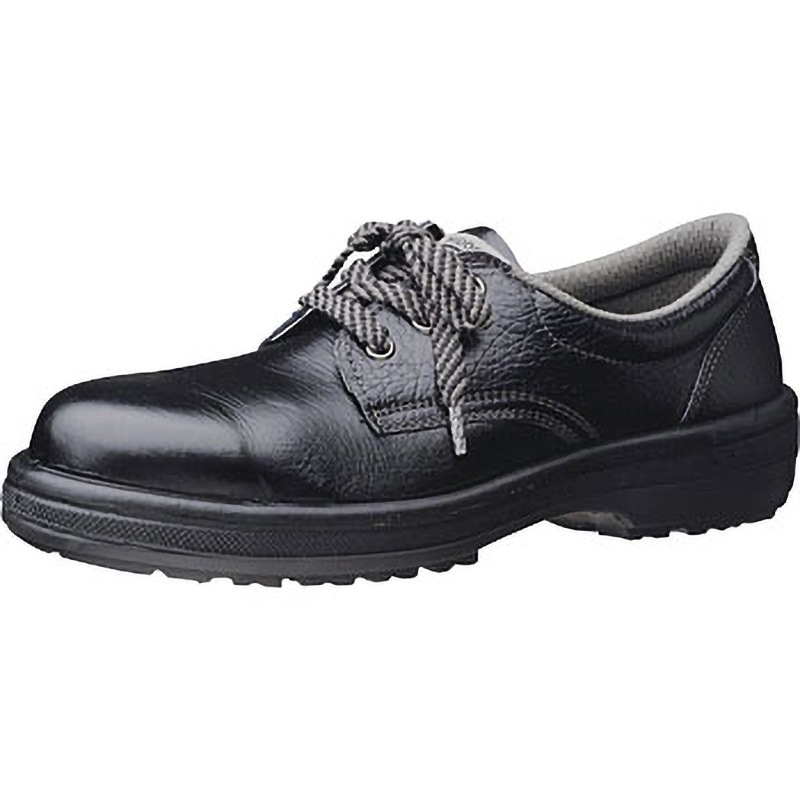 LRT910-BK-23.0 女性用ゴム2層底安全靴 LRT910ブラック ミドリ安全 紐タイプ 革靴 ワイド樹脂製先芯 サイズ23cm足幅EEE