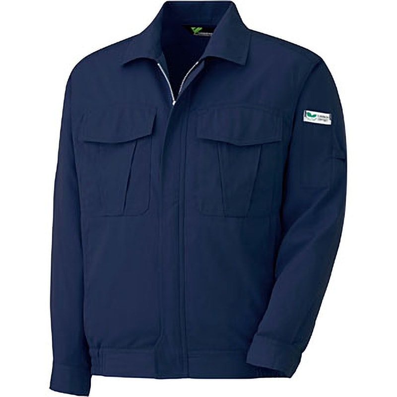 VE147-UE-M ベルデクセル 帯電防止男女ペアブルゾン ミドリ安全 ネイビー色 M着丈61cm