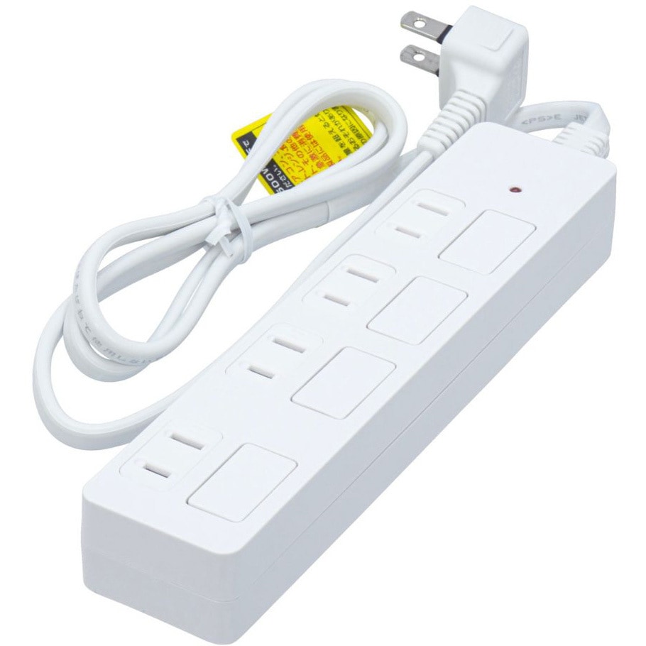 TR-S4FLS01W 延長コード OAタップ フラットスイッチ付き トライメイト