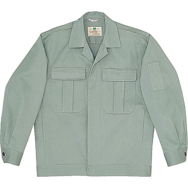 M2306-UE-S 綿4つポケットジャンパー ミドリ安全 アースグリーン色 S着丈62cm  M2306-UE-S