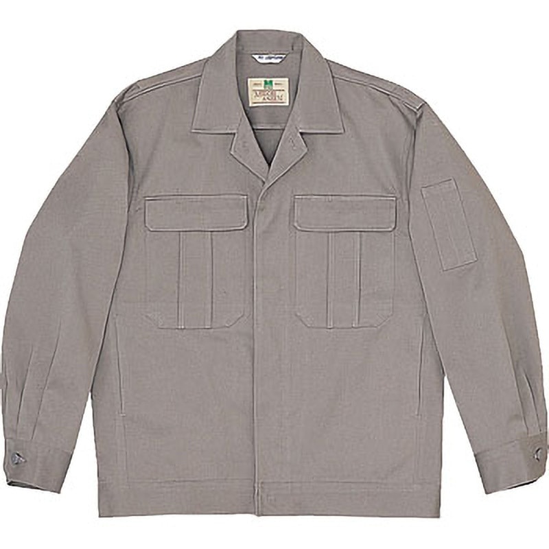 M2301-UE-L 綿4つポケットジャンパー ミドリ安全 グレー色 L着丈67cm  M2301-UE-L