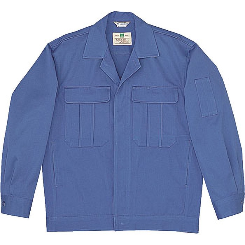 M2307-UE-3L 綿4つポケットジャンパー ミドリ安全 ブルー色 3L着丈72cm  M2307-UE-3L