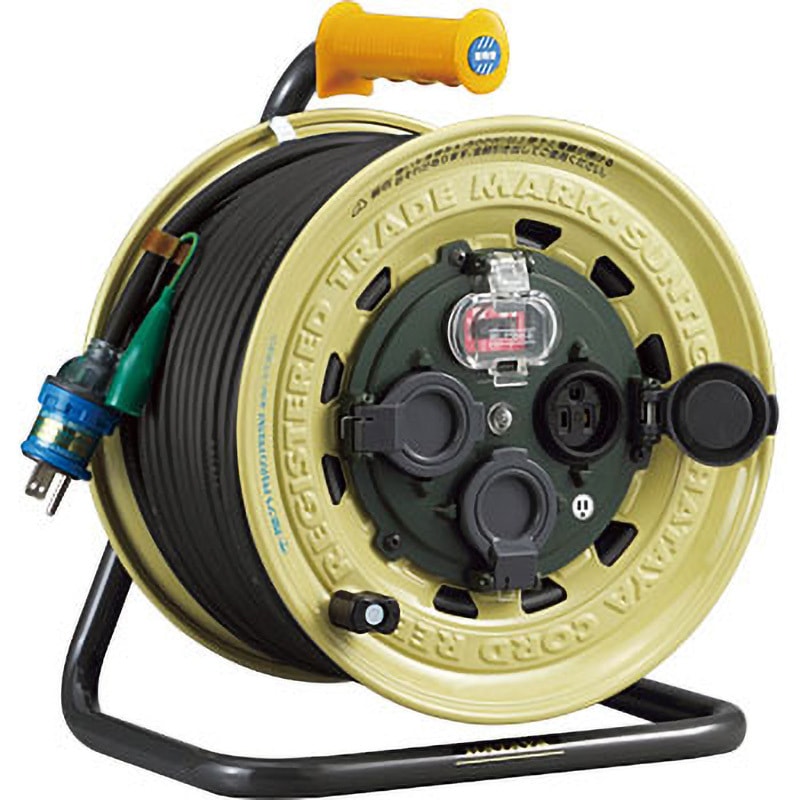 BX-331K サンタイガーレインボーリール 単相100V30m アース・ブレーカー付 1台 ハタヤリミテッド 【通販モノタロウ】