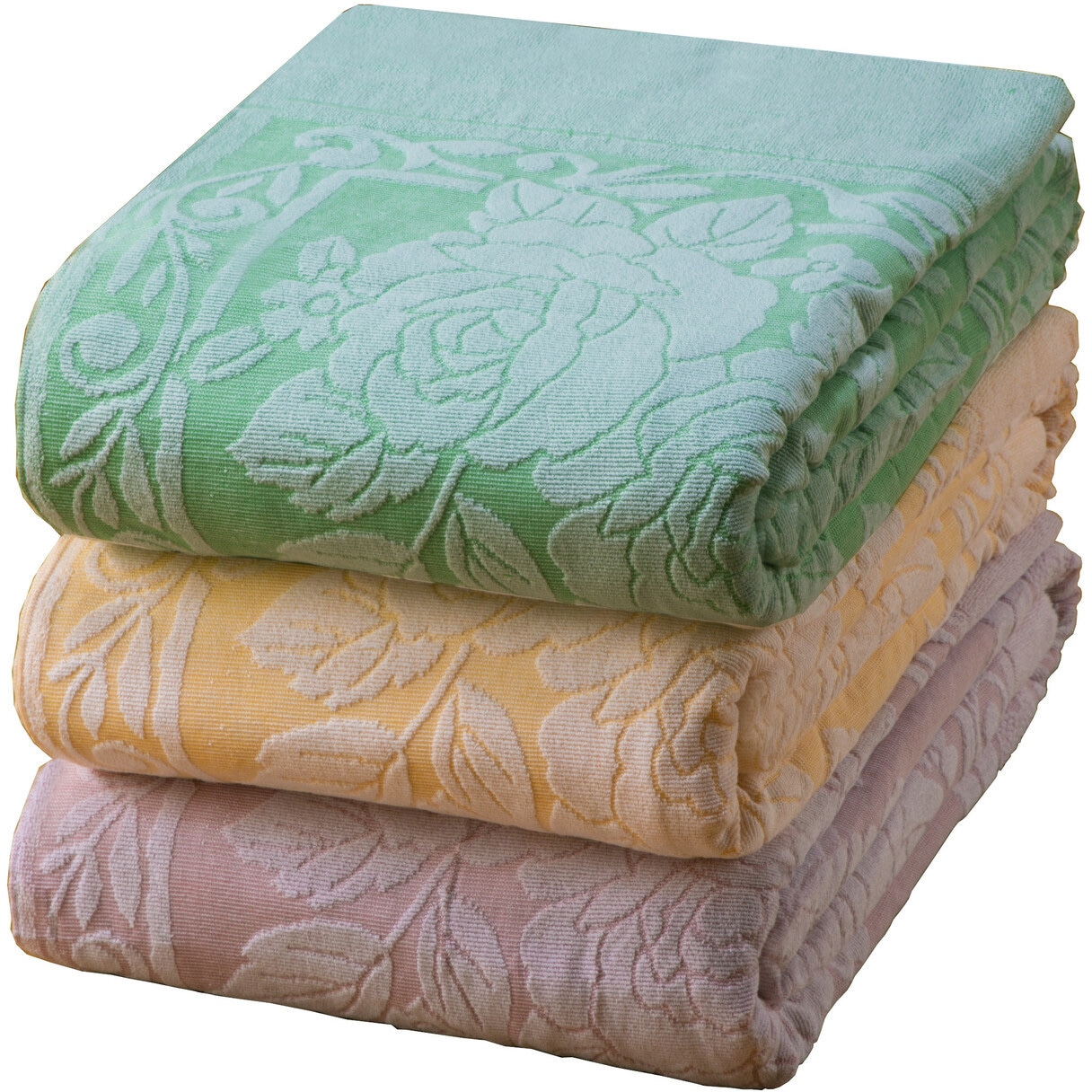 a2989240 今治産ジャカード織タオルケット(フラワースター