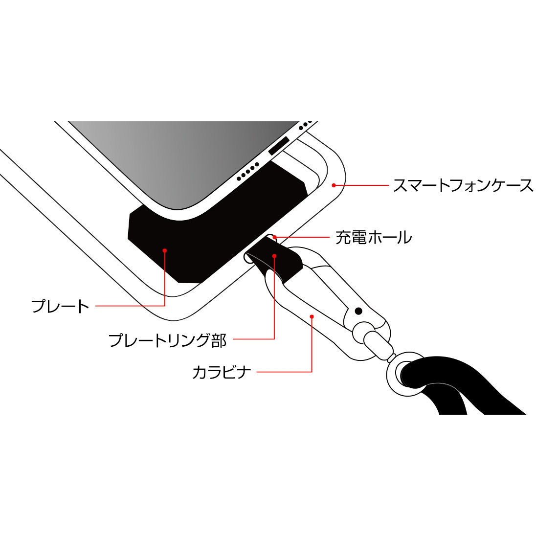 【ebure】ショルダーストラップカットソー sorureda!ノット編みショルダーストラップ(ミックス/ブラック)