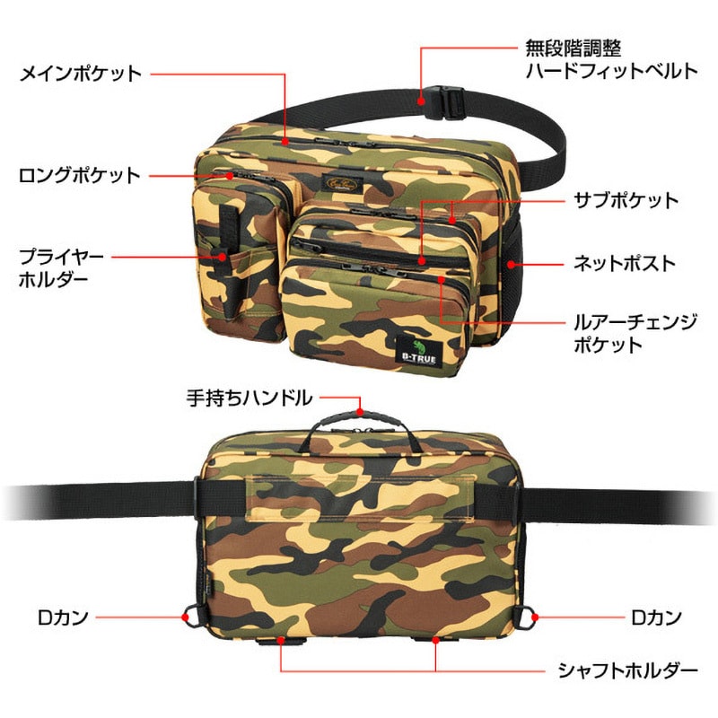 エバーグリーン B-TRUEバンクスタイルヒップバッグ BANK STYLE