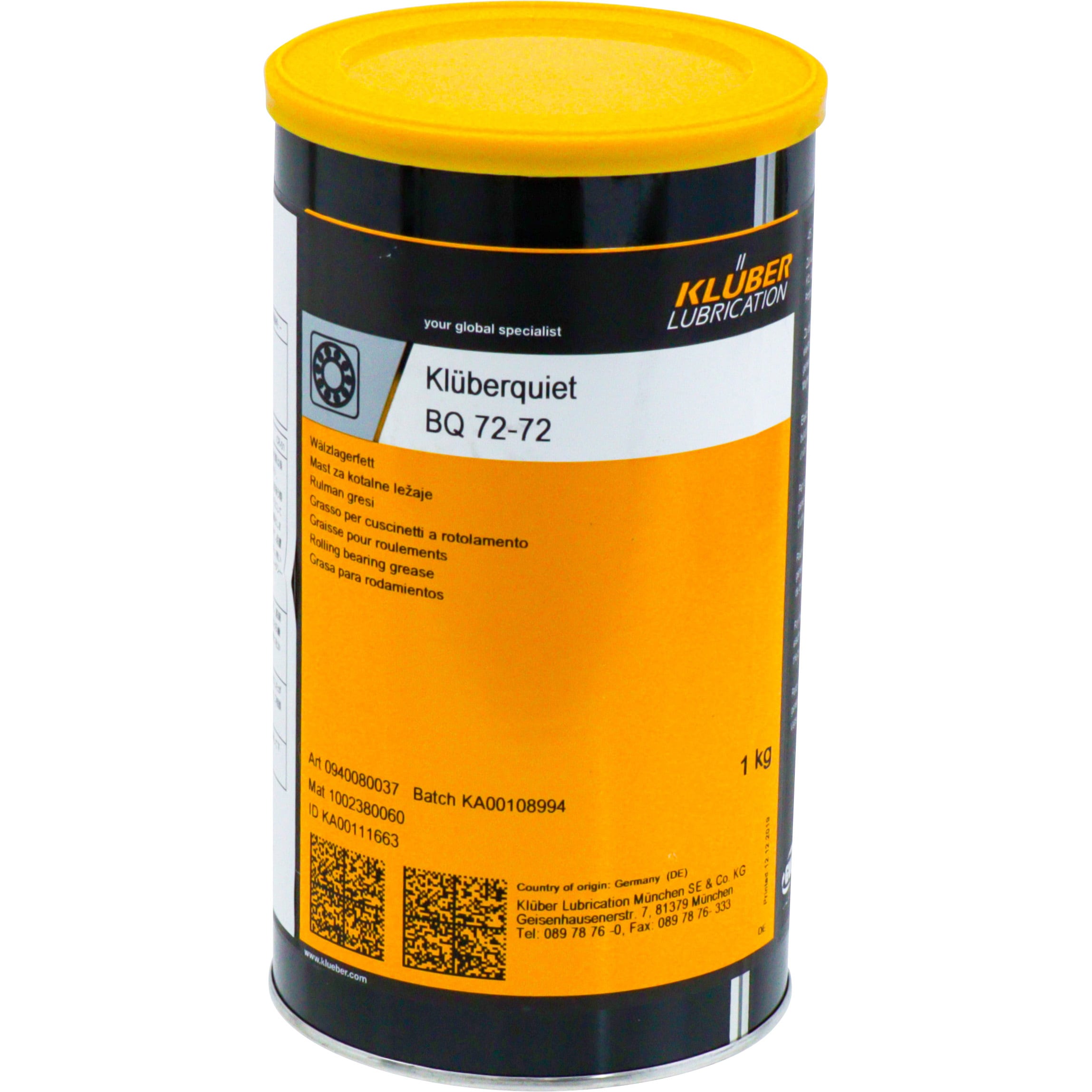 KLUBERQUIET BQ 72-72 NOKクリューバー ウレアグリース 【通販