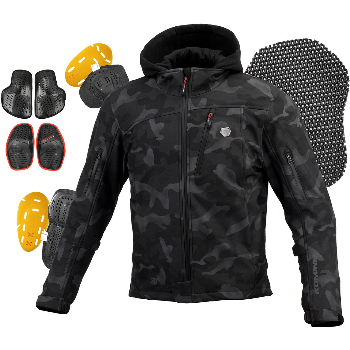 07-5902/モノクロームカモ/2XL JK-5902 プロテクトソフトシェル