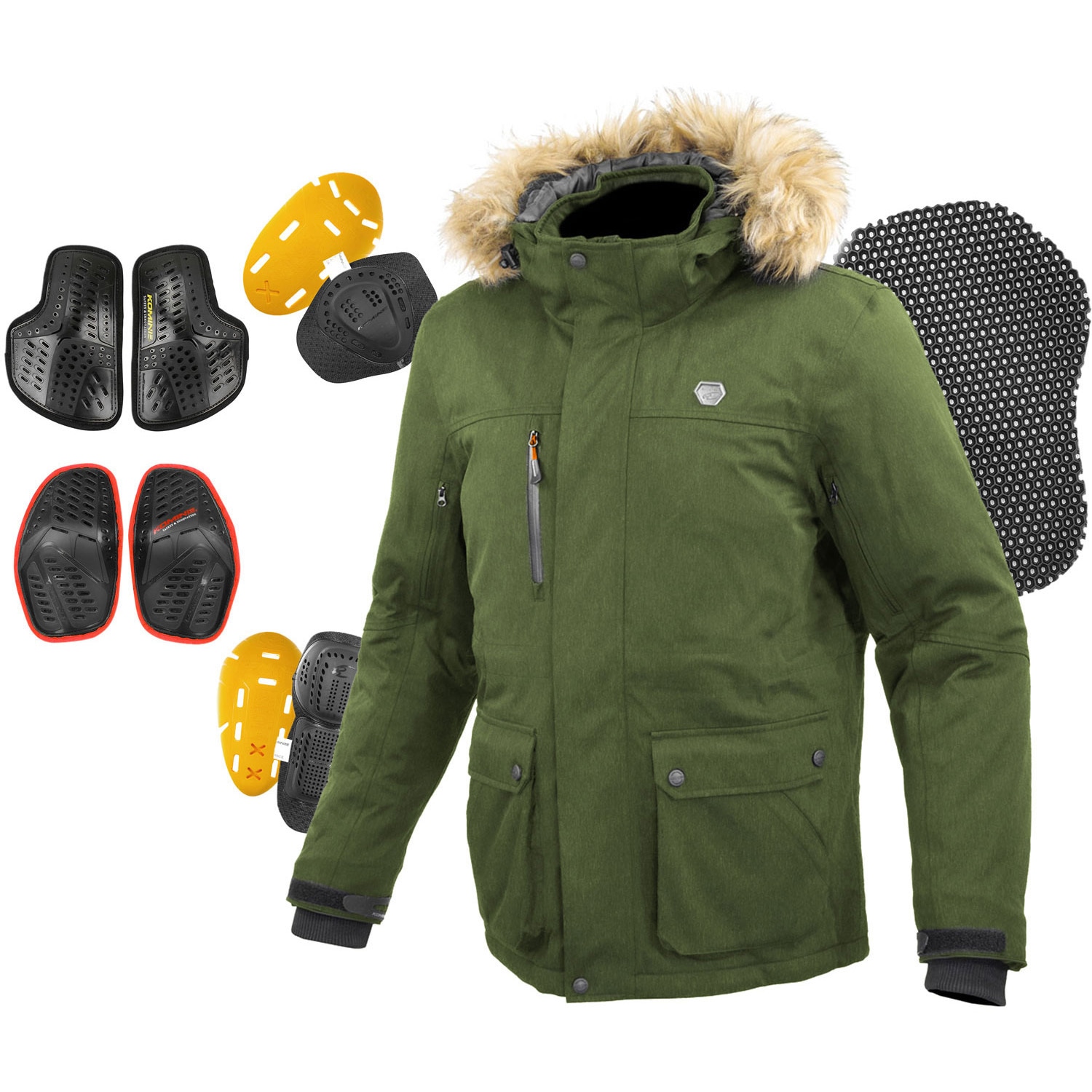 07-615/ARMYGR/3XL JK-615 プロテクトウォータープルーフウインター