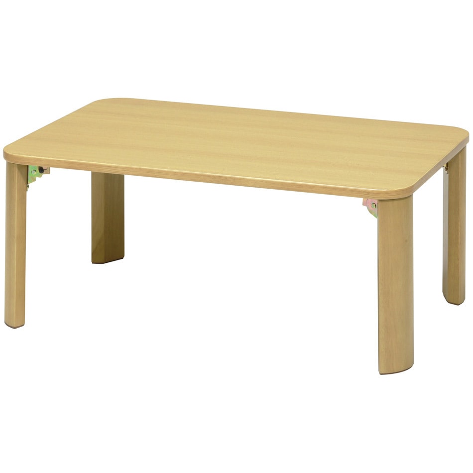 NK-075 折りたたみテーブル 永井興産 ナチュラル色 高さ320mm幅750mm奥行500mm 1台