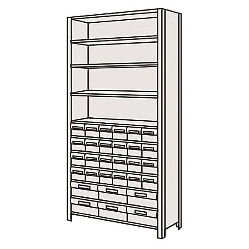 LEK2111-30T 物品棚LEK型樹脂ボックス サカエ 外寸法875×300×2100mm  LEK2111-30T