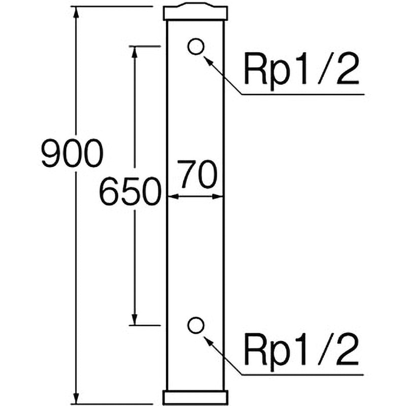 T801-70X900-MI PC水栓柱 1個 SANEI(旧:三栄水栓製作所) 【通販