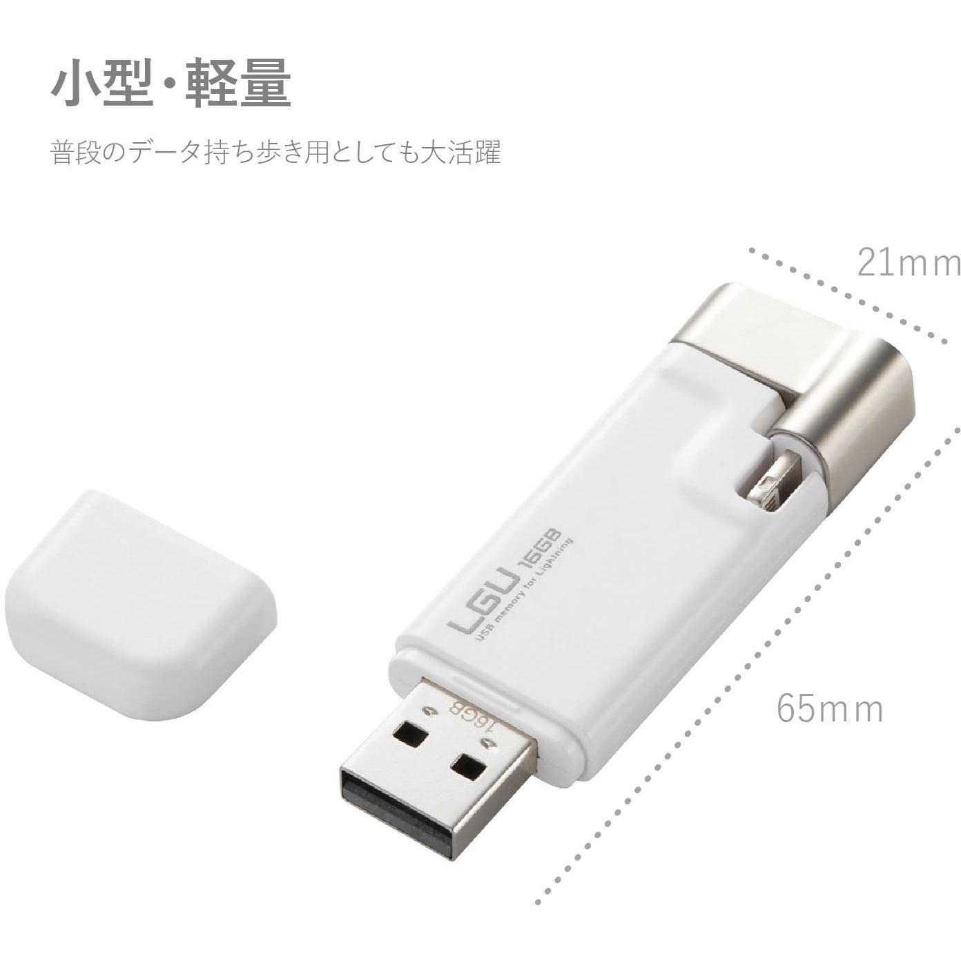 Apple MFi認証] iPhone USBメモリー128GB iPhoneフラッシュドライブ[2 in1 LightningコネクタとUSB  ハングリー Type Cを搭載したiPad USBメモリ] iPhone 外付けメモリiPadフラッシュメモリ写真・動画をバックアップ iOS 17対