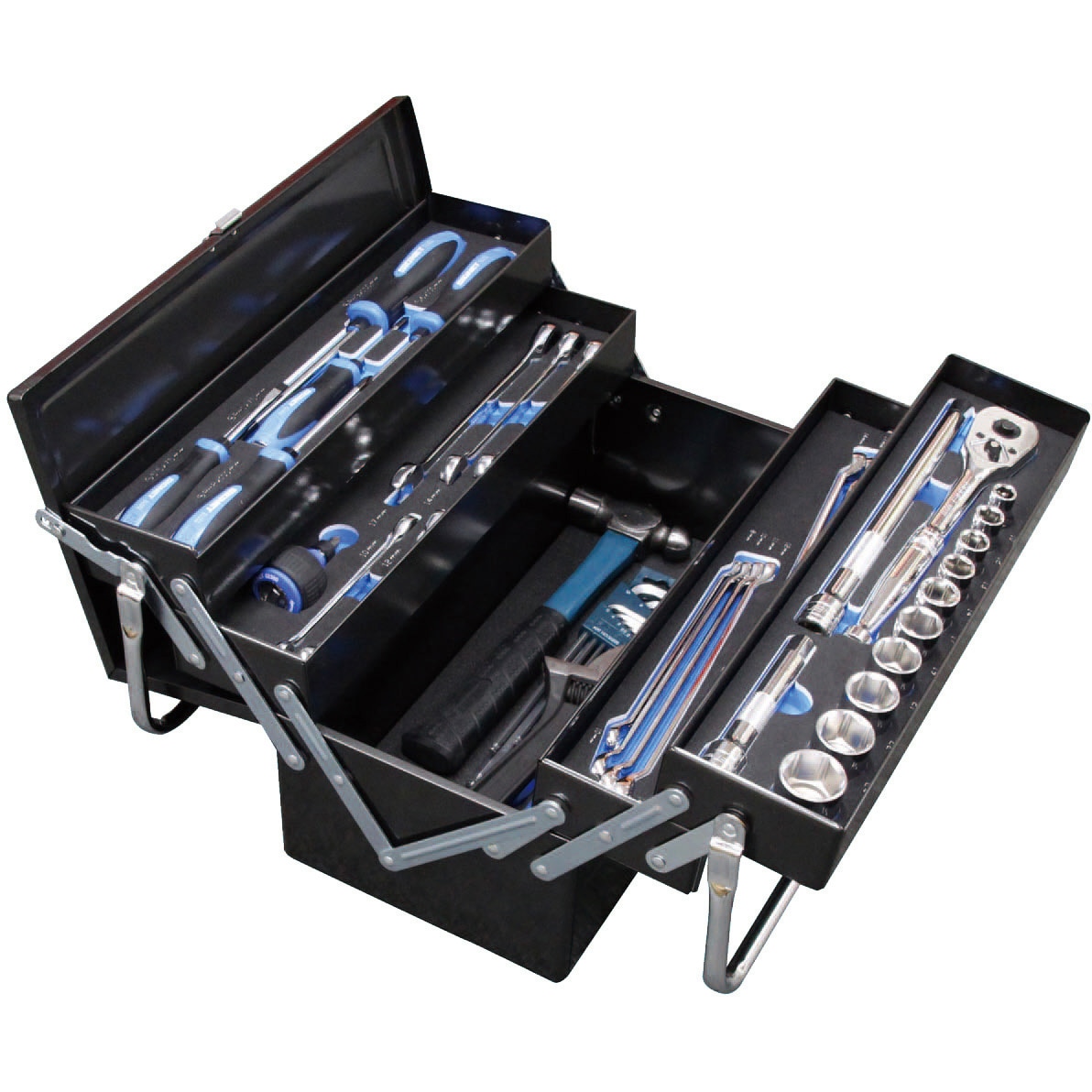 54007 メカニックツールセット両開き トレイ付 12．7SQ 1セット SIGNET