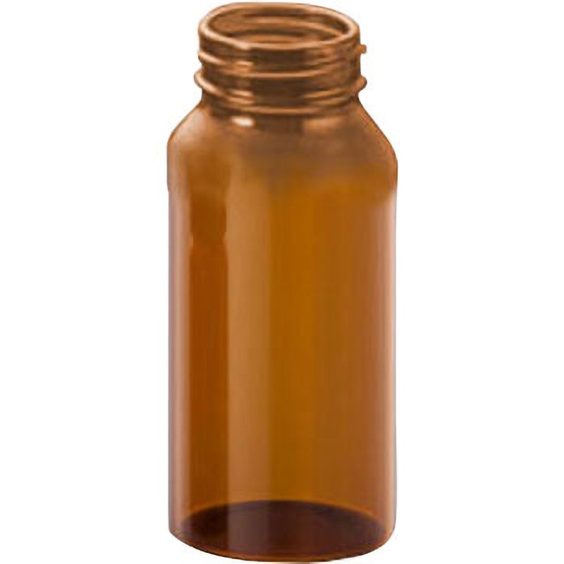 0102-182 マイティーバイアル(本体のみ) マルエム[理化学・容器] 硼珪酸ガラス 19mL 本体のみ・褐色  1ケース(50本) 0102-182