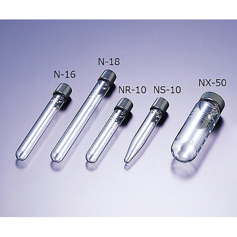 0305-082 目盛付試験管(本体のみ) マルエム[理化学・容器] 10mL 丸底  1ケース(100本) 0305-082