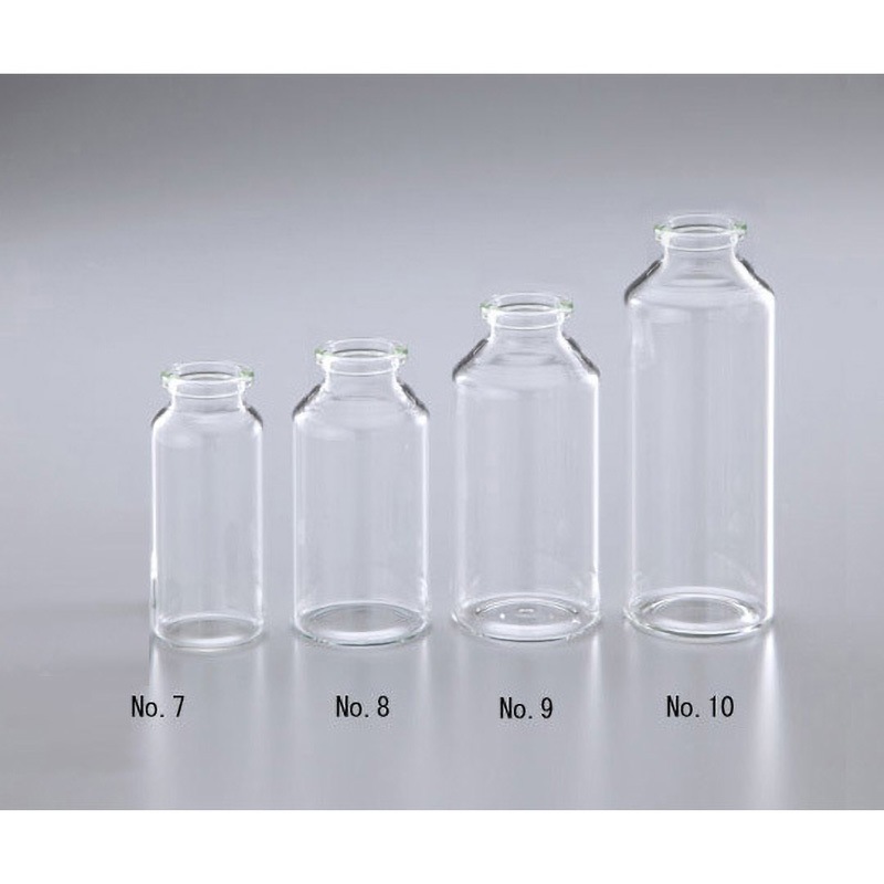 0501-242 広口バイアル瓶 マルエム[理化学・容器] 褐色 本体/硼珪酸ガラス 200mL  1ケース(30本) 0501-242