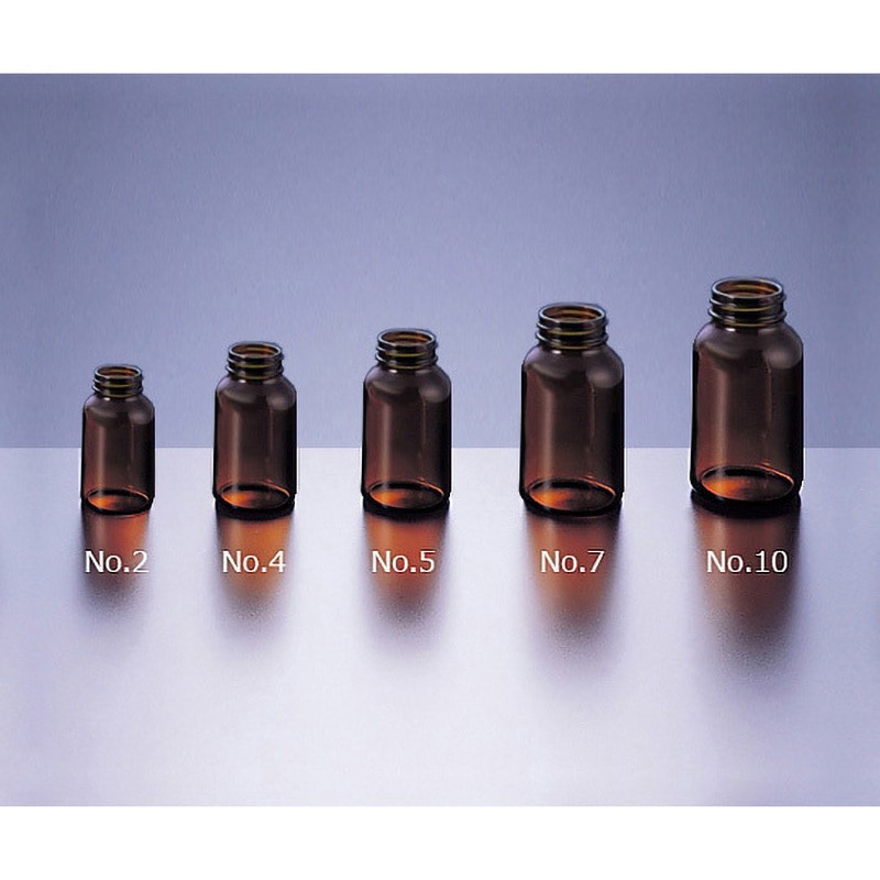 0601-062 軽量規格瓶 マルエム[理化学・容器] 24mL  1ケース(100本) 0601-062