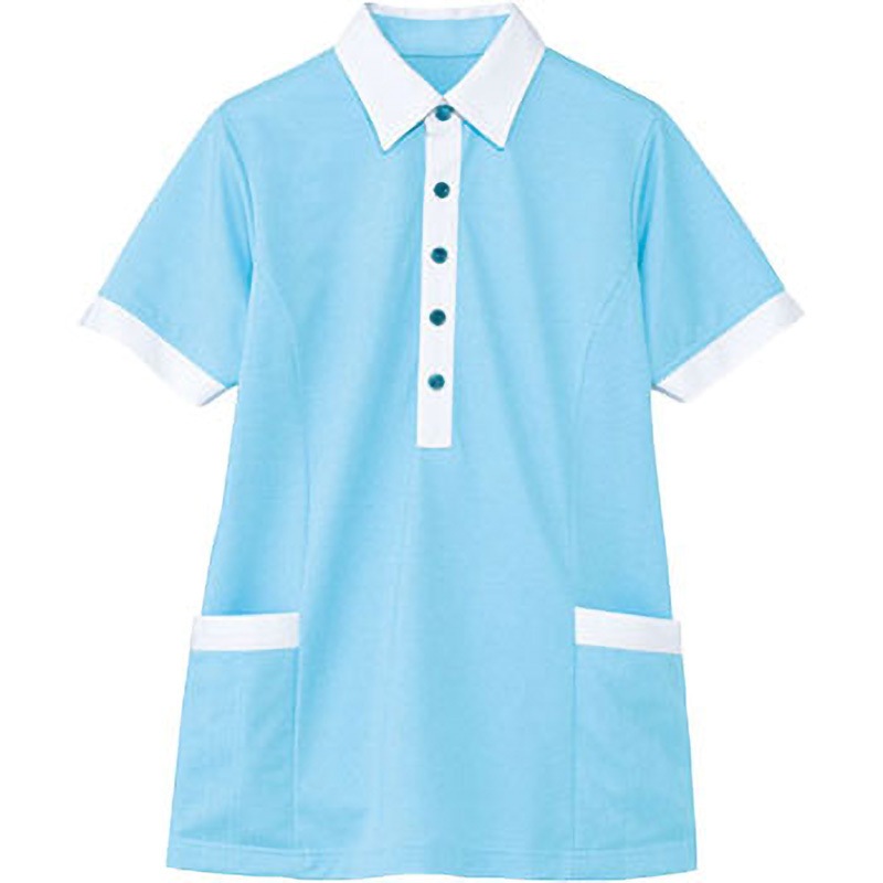 HEARTGREEN ロングポロシャツ AIR THROUGH POLO バラ園 SS カーシーカシマ HM2829 (68-0938-86) HEARTGREEN HM-2669 Air through Polo long 半袖ポロシャツ(男女共用