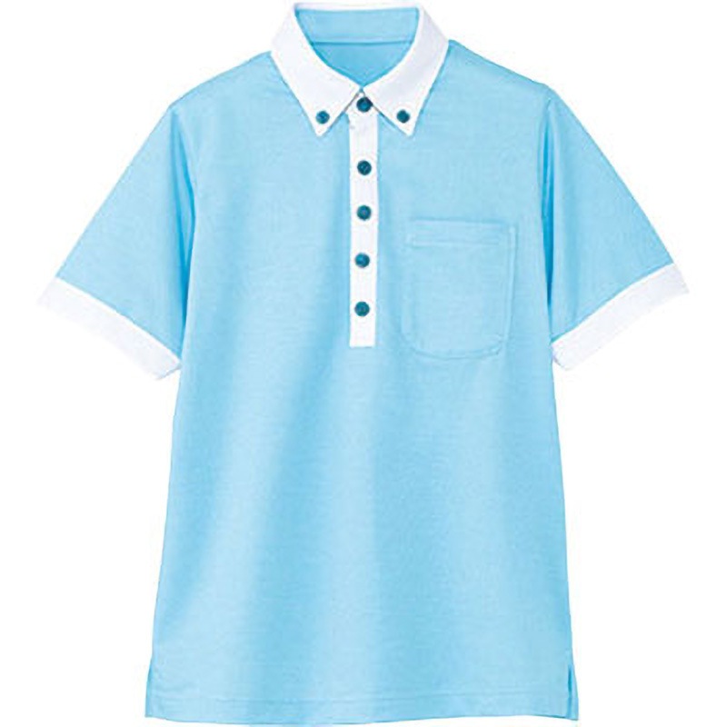HM-2679 HEARTGREEN HM-2679 Air through Polo 半袖ポロシャツ(男女共用) カーシーカシマ 空色 サイズSS 5,738円
