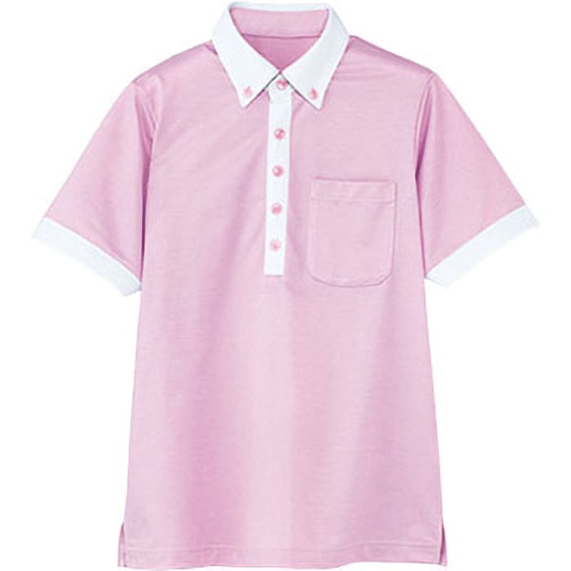 HM-2679 HEARTGREEN HM-2679 Air through Polo 半袖ポロシャツ(男女共用) カーシーカシマ 桜色 サイズSS