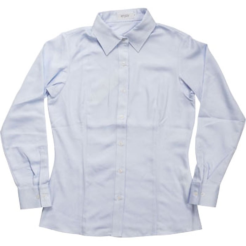 事務服 制服 ENJOY エンジョイ 長袖シャツブラウス EWB385 カーシーカシマ カーシーエンジョイ] ENJOY EWB595 FINE KERSEY 長袖ブラウス 長袖ブラウス EWB595 ブルー カーシーカシマ EWB-592