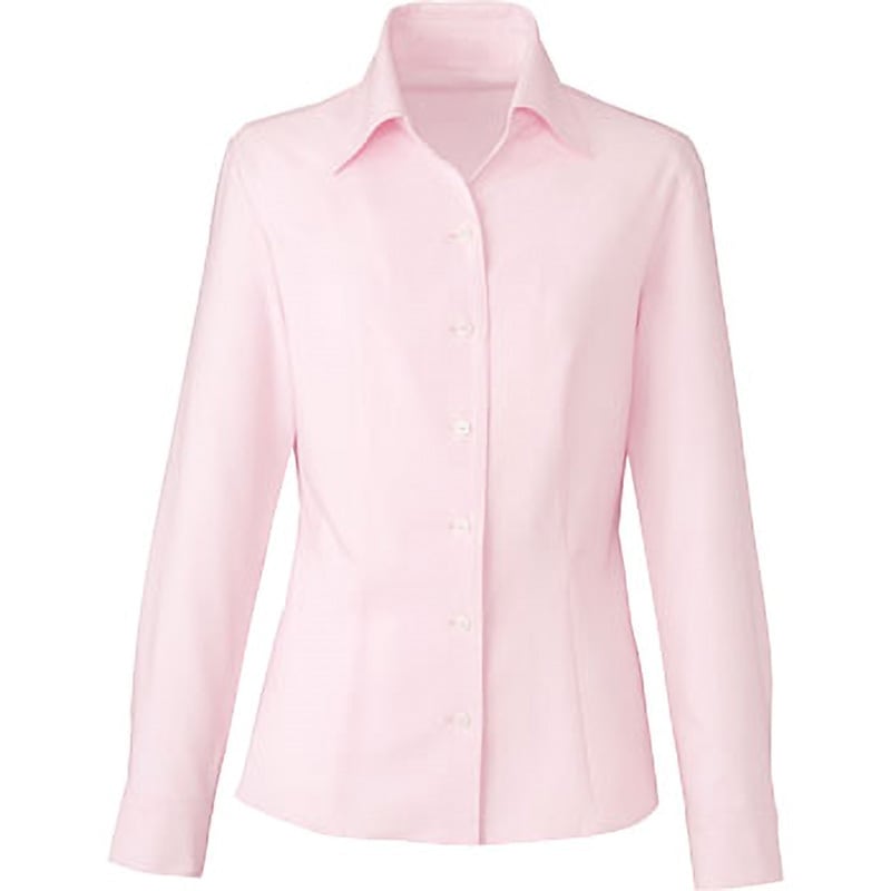 EWB-385 enjoy EWB-385 Soft karsey stretch 長袖シャツブラウス カーシーカシマ 女性用 ピンク色 17号サイズ