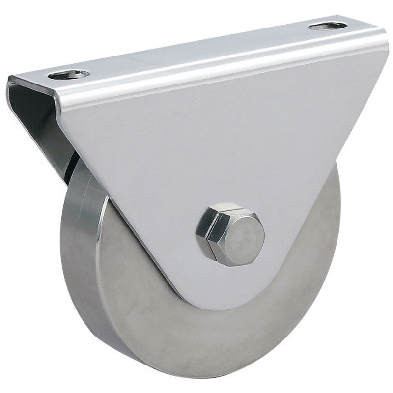 JS375-75F ステンレス鋼製重量用戸車 JS375型 LAMP(スガツネ工業) 平型 車輪径75mm 1個