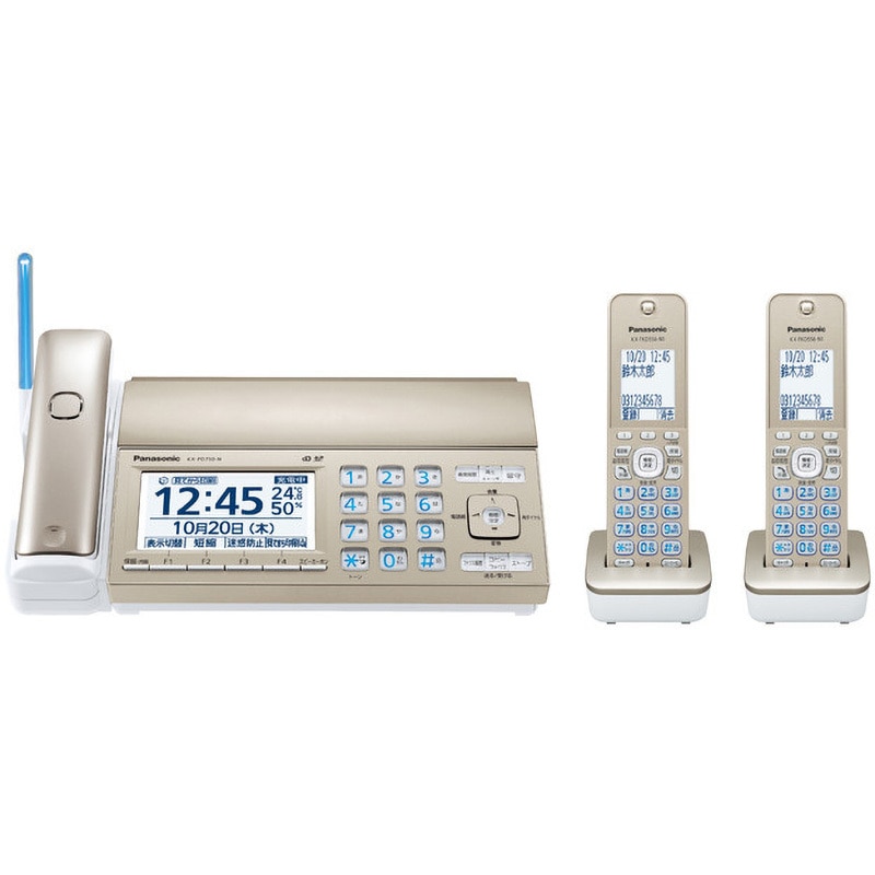 KXPD750DW-N FAX Panasonic(パナソニック) シャンパンゴールド色