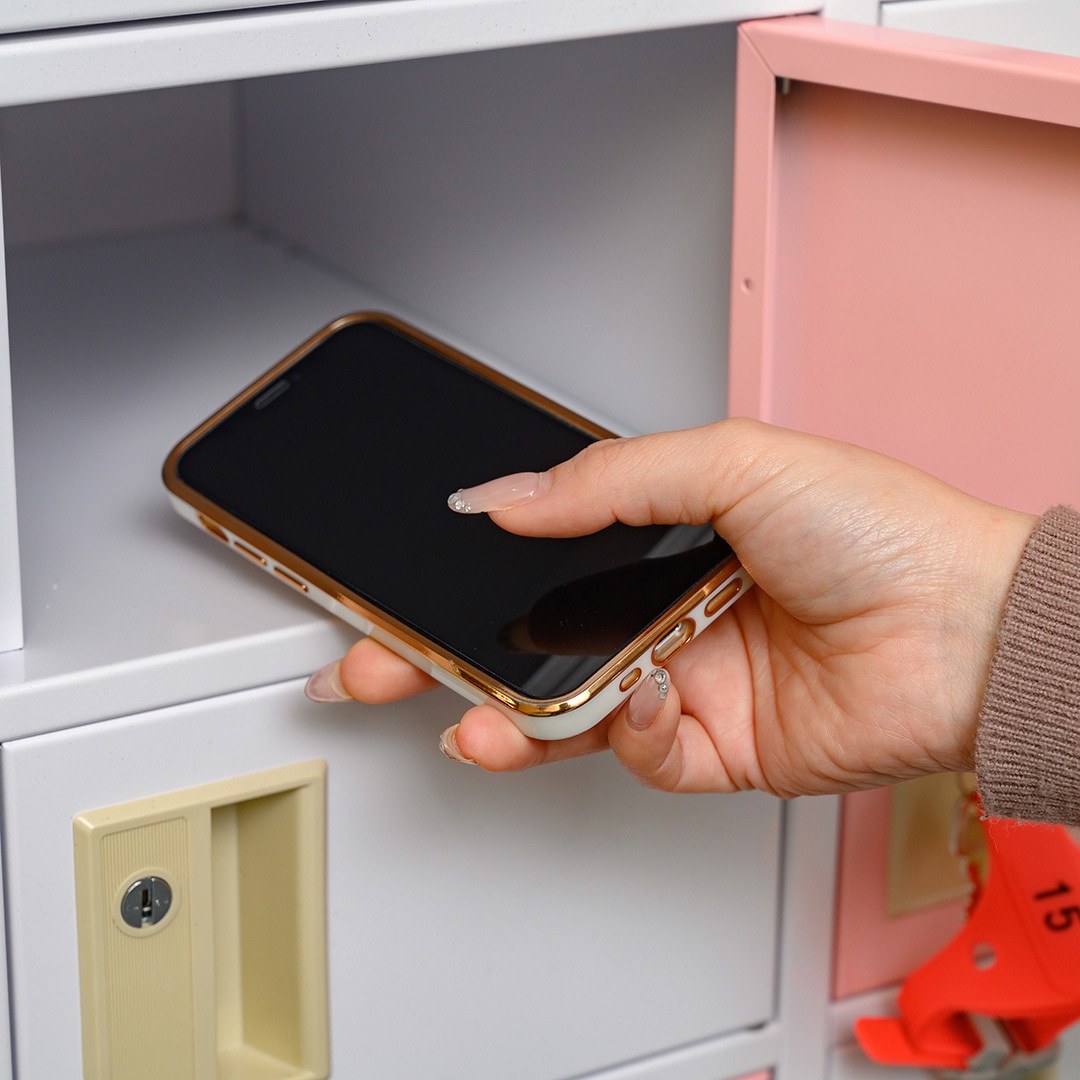 NKDS-0308/RED 【バンド赤】N-forme 脱衣場向け貴重品ロッカー