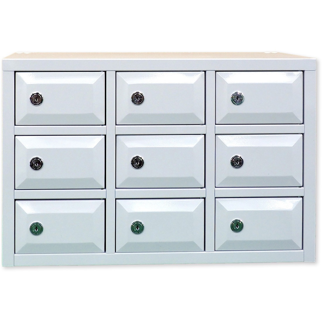 NSLS-0303 N-model 小物用ロッカー 仁張工作所 クリアホワイト色 シリンダー錠   NSLS-0303