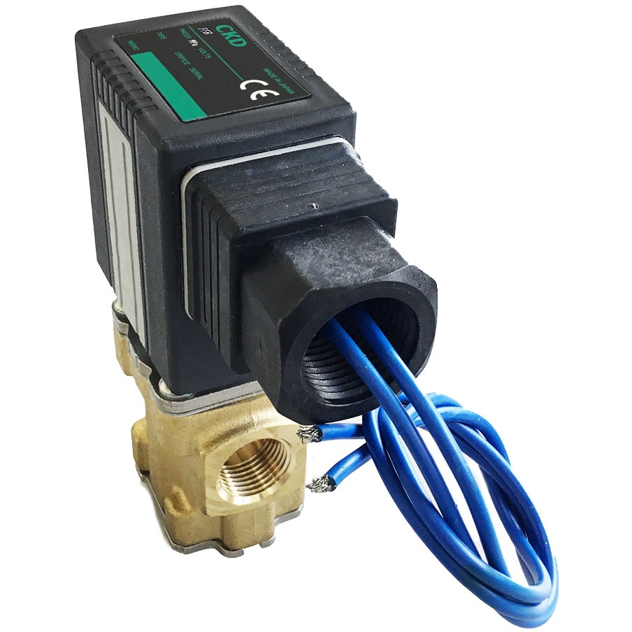 FFB-3206A2C3E1 直動式2ポート電磁弁 マルチフィット(R) NO(通電時閉)形 FFBシリーズ 黄銅ボディ(FFB-3206A～) CKD 材質(シール)NBR オリフィス径2mm接続口径Rc1/8 6,413円