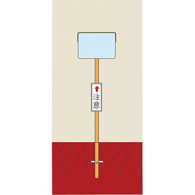 角SS46 カーブミラー(角型1面鏡) 1組 日本緑十字社 【通販モノタロウ】 58,188円
