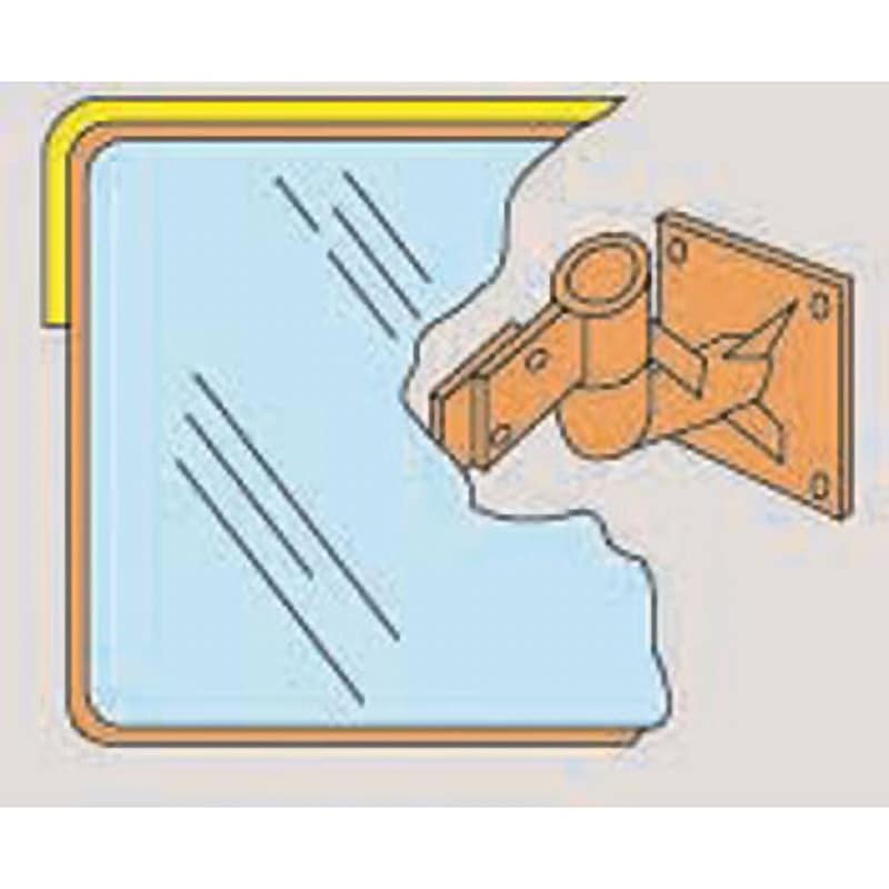 壁角SS68 カーブミラー(角型1面鏡) 日本緑十字社 寸法600×800mm 1組
