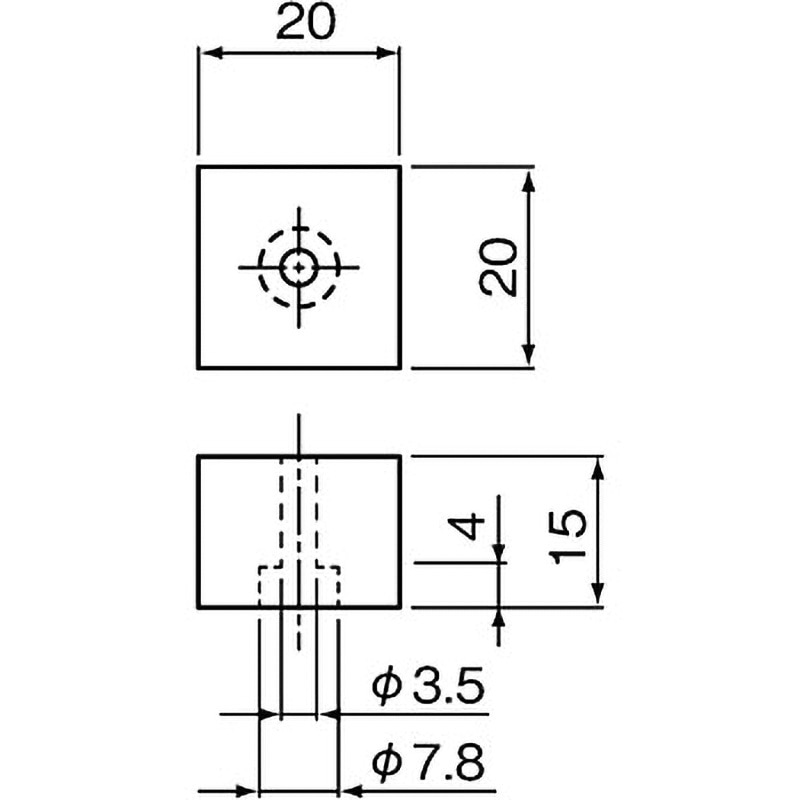 TS-22 サイコロ戸当り アトムリビンテック 1個 TS-22 - 【通販モノタロウ】