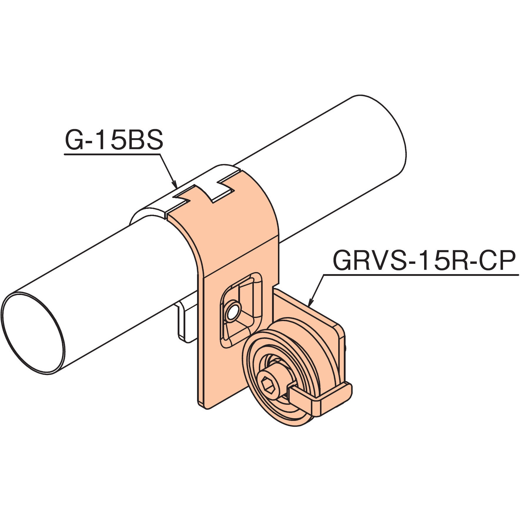 GRVS-15R-CP 滑車ユニット 1個 TMEHジャパン 【通販モノタロウ】