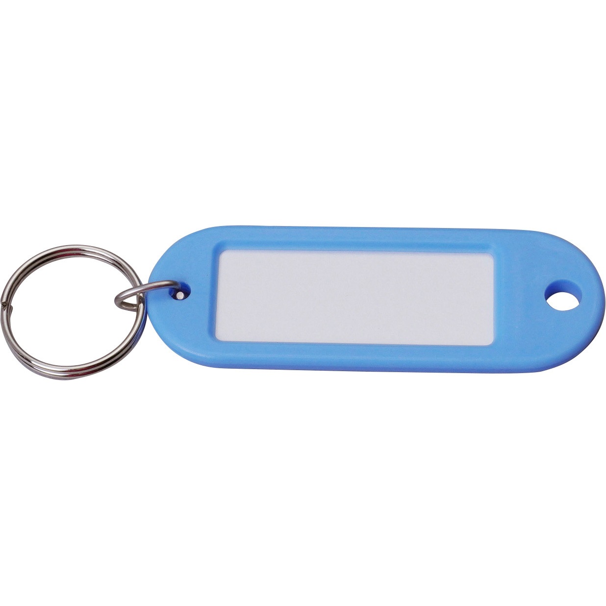 5名さま　A4サイズ キーホルダー ナフ-200BX10 キーホルダー型名札片面表示用PE製 コクヨ 青色 縦60mm横